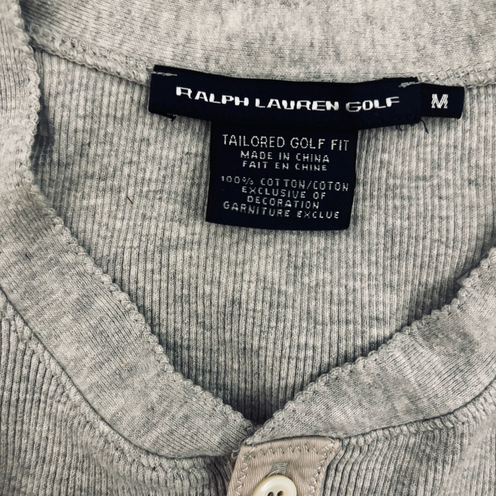 Ralph Lauren Golf women’s grey long sleeve Henley. Size medium